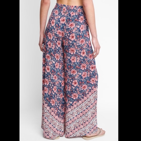Billabong Pants - Billabong Wide Leg Boho Printed Beach Flares